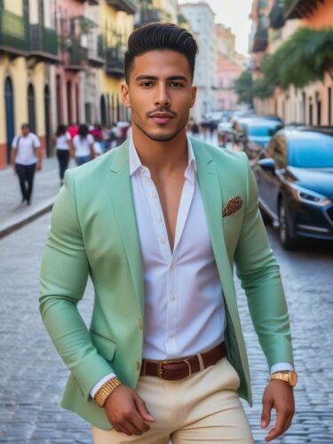 A Hispanic Male Instagram Model in a Historic Latin American City