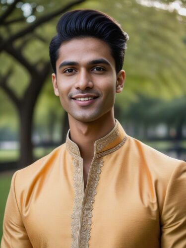 A Southern Asian Male Instagram Model in an Urban Park