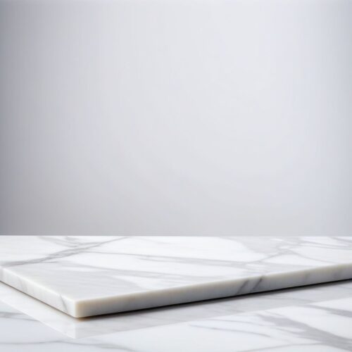 Product Photography Background: White Marble Surface