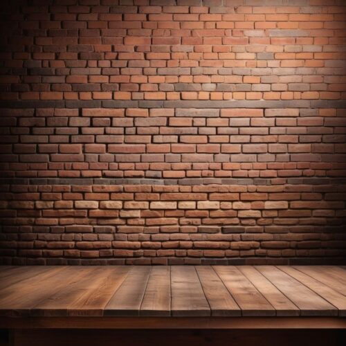 Product Photography Background with Rustic Brick Wall Texture