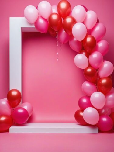 Product Photography Background Studio with Balloon Arch