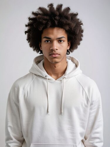 Professional Young Man in White Hoodie