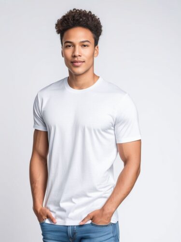 Minimalistic White T-Shirt Mockup