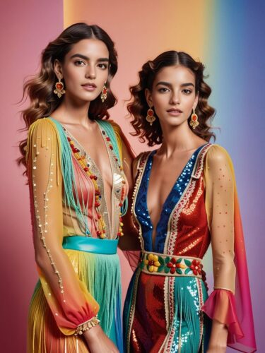 Spanish Beauty Models Celebrating Heritage in Fashion Shoot