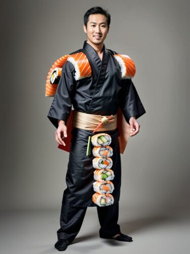 Creative Sushi Roll Costume: A Unique Concept
