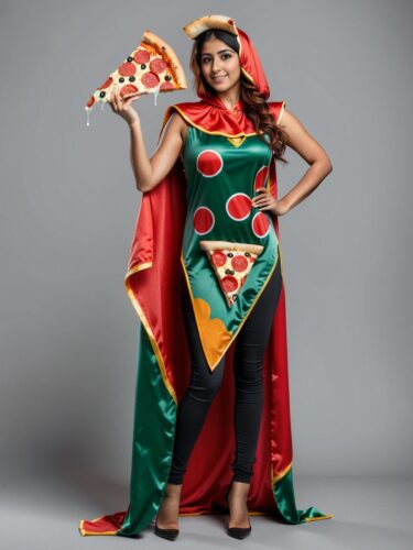 Creative Pizza Slice Costume Portrait