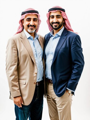 Middle Eastern Best Friends in Business Casual