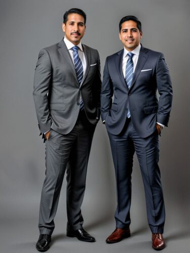 Dynamic Duo: Best Friends in Suits