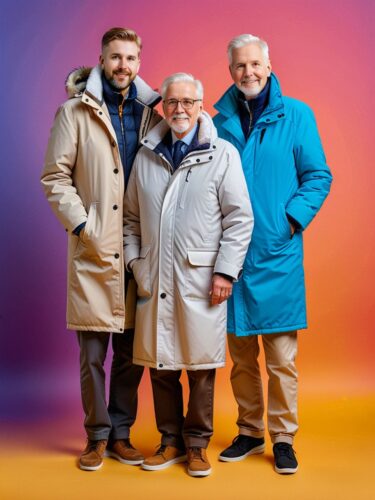 Elderly Best Friends in Winter Coats: A Heartwarming Portrait