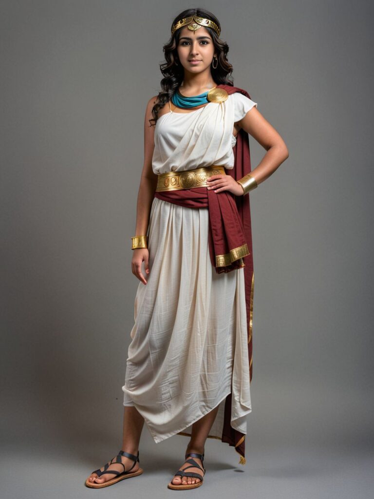 Ancient Roman Citizen Woman in Toga | Pincel