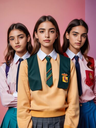 Spanish School Uniform Models: Innocence Meets Rebellious Style
