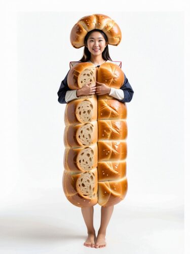 Unique Loaf of Bread Costume Portrait