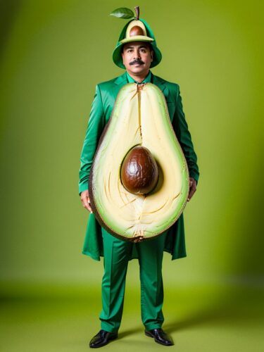 Avocado Man: A Unique Stock Photo