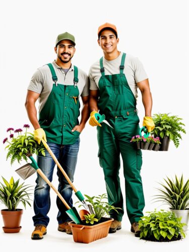 Hispanic Best Friends Working Outdoors