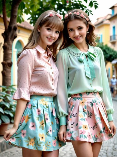 Charming Friends in Stylish Outfits