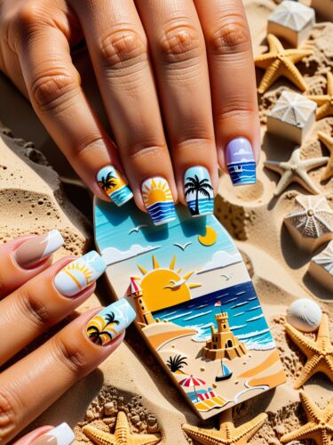 Summer Beach Nail Art