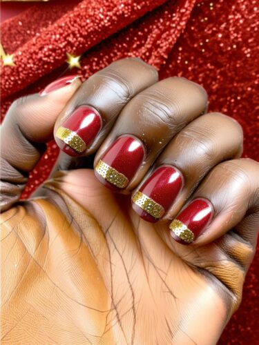 Glamorous Hollywood Red Carpet Nail Art