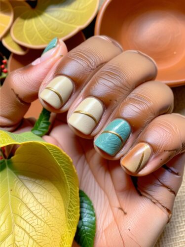 Handcrafted Artisan Pottery Nail Art