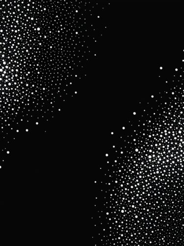 Abstract Dotted Pattern on Black Background