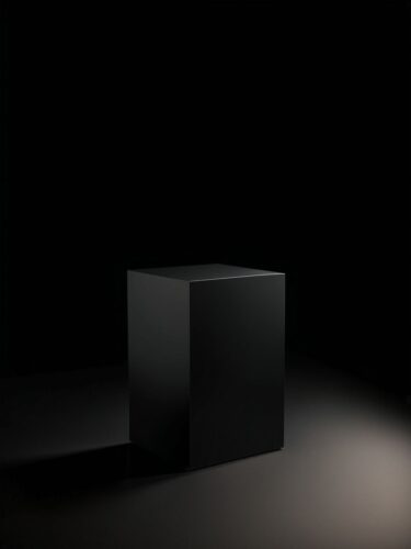 Elegant Black Pedestal for High-End Items