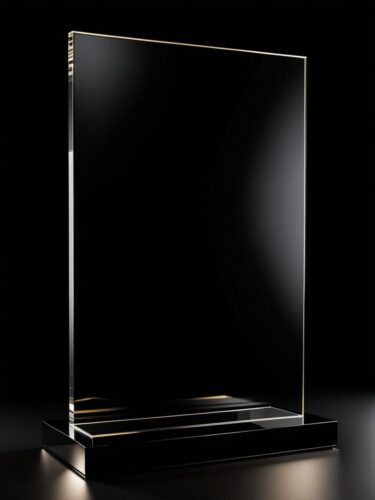 Elegant Display Stand on Black Background