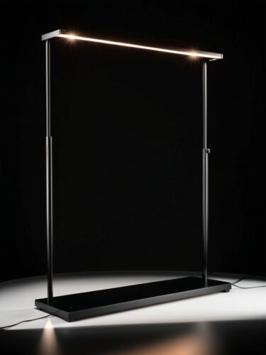 Elegant Product Photography: Black Stand with Soft Lighting