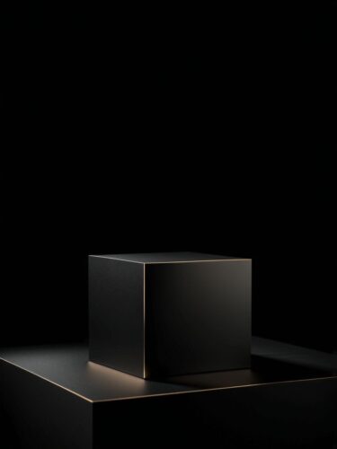 Elegant Black Pedestal for Luxury Items