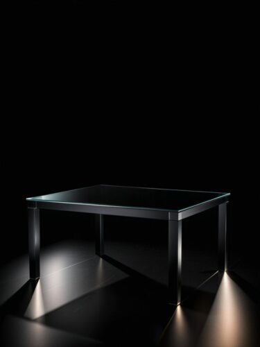 Stylish Black Table for Product Photography