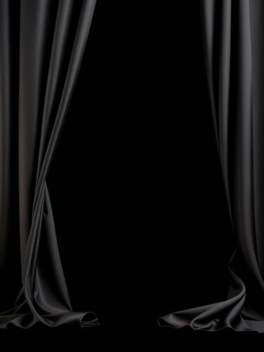 Elegant Black Fabric Backdrop for Product Presentations
