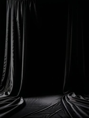 Elegant Black Velvet Backdrop for High-End Product Photography