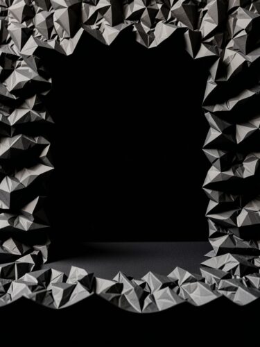 Elegant Black Paper Backdrop for Product Photography