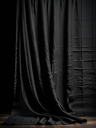 Elegant Black Linen Backdrop for Product Photography