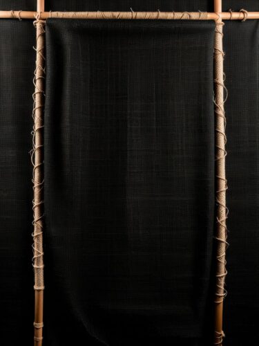 Rustic Black Burlap Backdrop for Product Photography