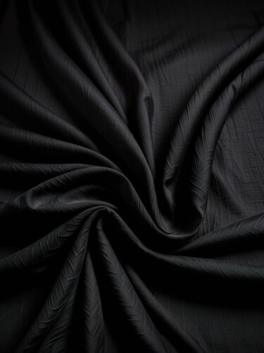 Elegant Black Cotton Fabric for Product Photography