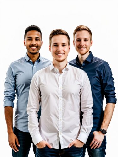 Diverse Tech Startup Team in Casual Business Attire