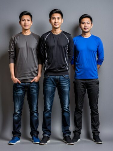 Diverse Team of Software Developers in Full-Body Portrait