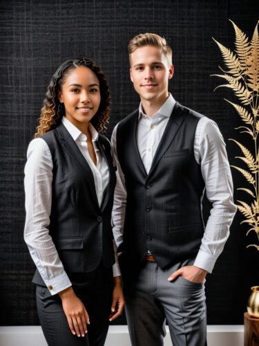Diverse Young Founders in Professional Attire