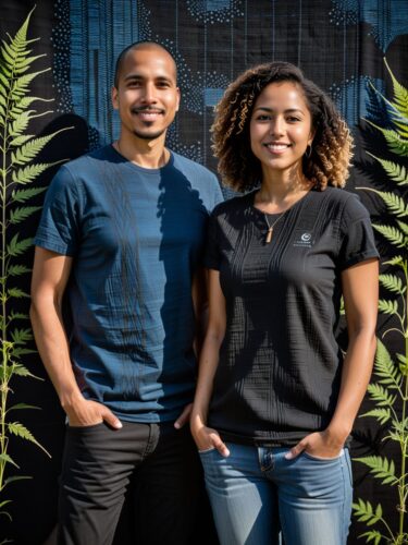 Diverse Startup Founders in Casual Attire Outdoors