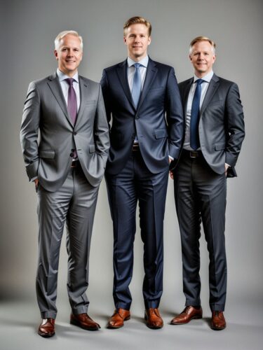 Four White Male Finance Experts Team Photo