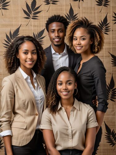 Young Black Founders in Studio Portrait