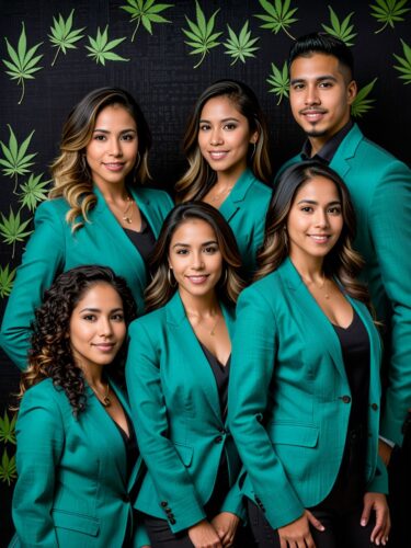 Young Hispanic Founders in Professional Clothing